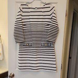 Lilly Pulitzer Navy and White Striped Shift Dress